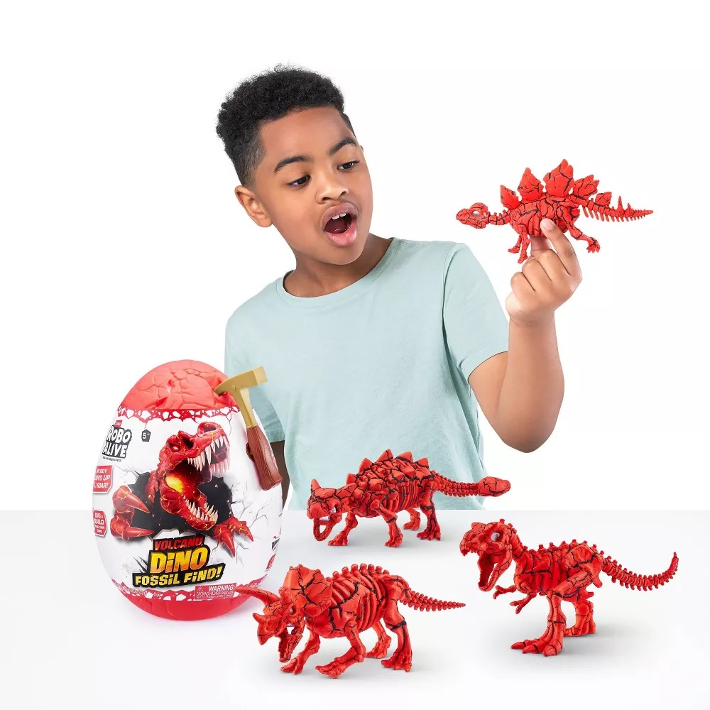 Robo Alive-Dino Fossil Find-Series 2 Surprise Egg,Bulk,12Pcs,No Inner,Std Color Assortment  