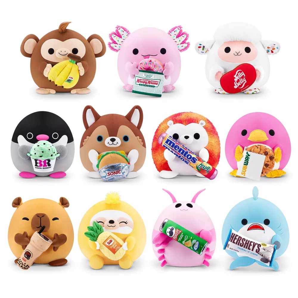 Snackles-Plush 8"-Series 2-Plush 8" Platypus&Subway (Cookie)-Mail Box,1Pcs/Mail Box,18Pcs/18 Mail Box/Ctn 