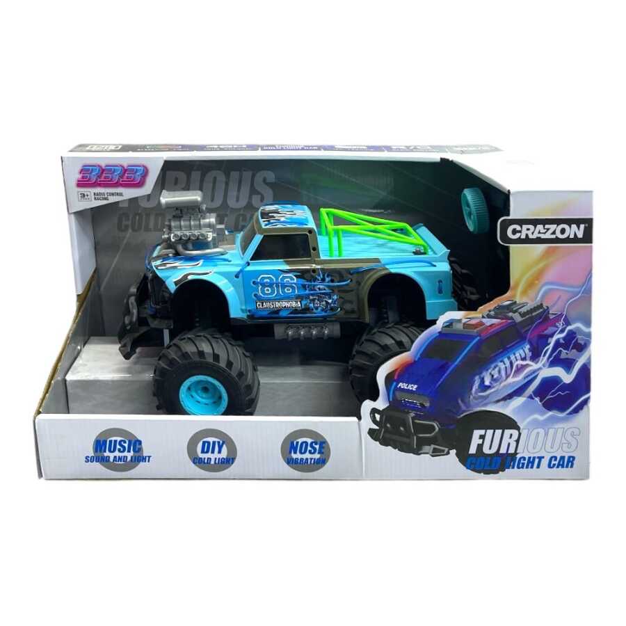 Neon Monster  - Scale 1:16 Furious Cold Light 86 Claustrophobia Car - Streaming Lights With  15Km-H  Speed. 