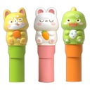 Magic sticker stamper,3 assorted dinosaur, rabbit, cat.
