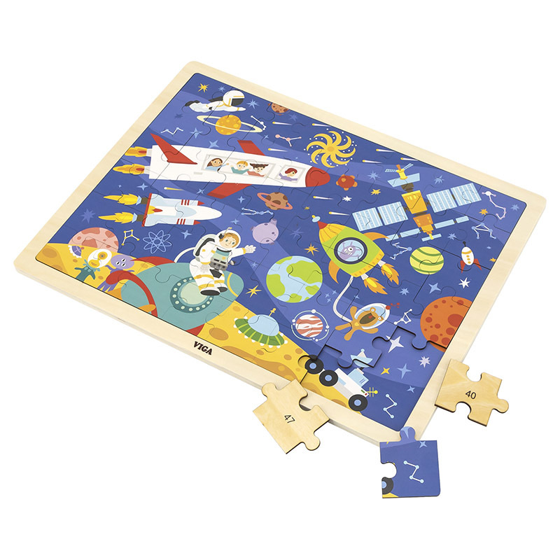 Wooden 48 Pcs Puzzle - Space