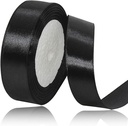 Ribbon Satin 2.4cm X 22M Black