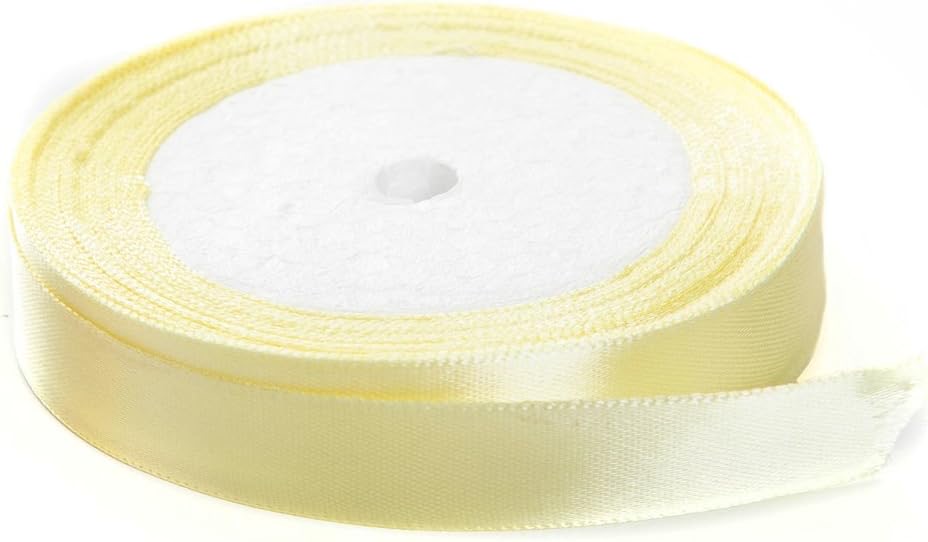 Ribbon Satin 1.2cm X 22M Yellow