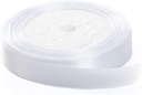 Ribbon Satin 1.2cm X 22M White