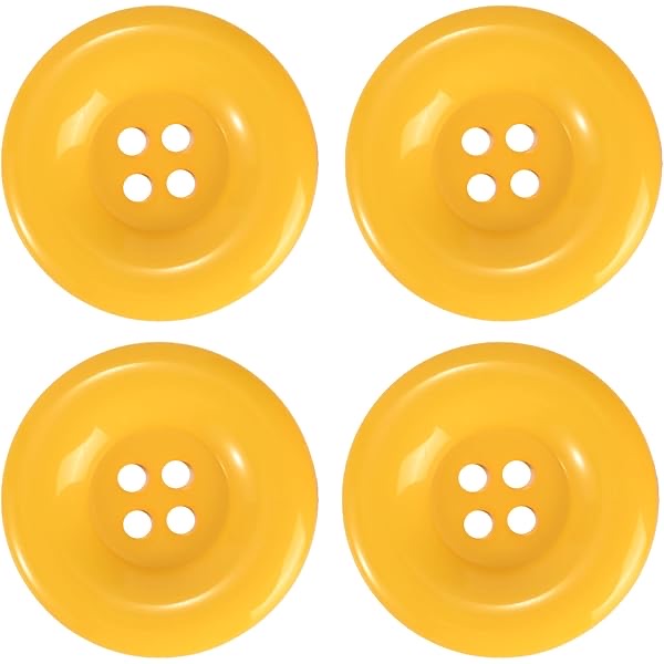 Buttons Craft 3x0.5cm Yellow