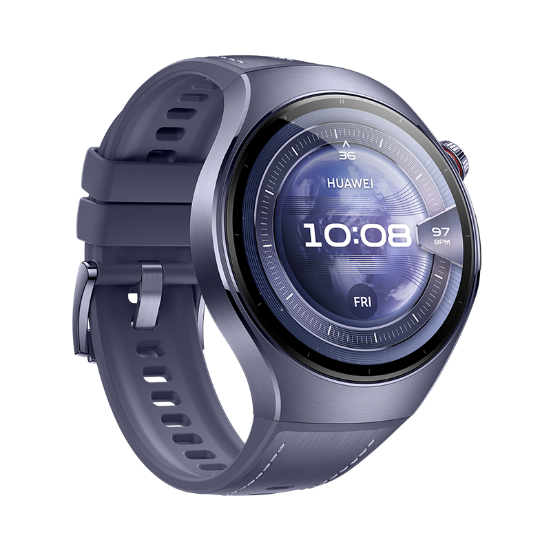 Huawei Watch 5 46MM LTE Purple Aerospace - Grade Titanium Case Purple Composite Strap 