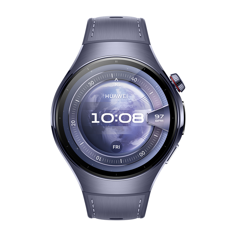 Huawei Watch 5 46MM LTE Purple Aerospace - Grade Titanium Case Purple Composite Strap 
