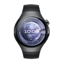 Huawei Watch 5 46MM LTE Black - Stainless Steel Case Black Fluoroelastomer Strap 