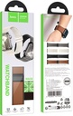 Hoco iWatch WA34 Basic series two-section double magnetic buckle silicone leather strap(38/40/41/42mm) Brown