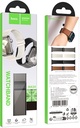 Hoco iWatch WA34 Basic series two-section double magnetic buckle silicone leather strap(38/40/41/42mm) Dark Grey