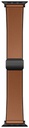 Hoco iWatch WA34 Basic series two-section double magnetic buckle silicone leather strap(44/45/46/49mm) Brown