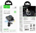 Hoco E86 Alegria 48W dual port PD30W+QC3.0 car BT FM transmitter Black