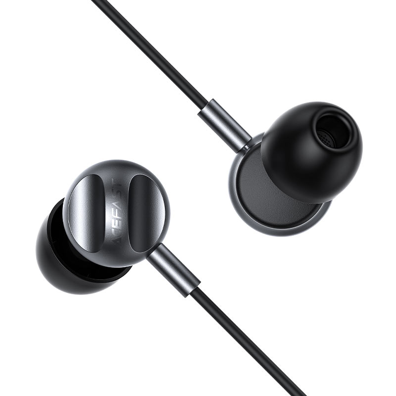 Acefast L6 USB-C in-ear wired earphones with mic, Black 