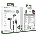 Acefast L6 USB-C in-ear wired earphones with mic, Black 