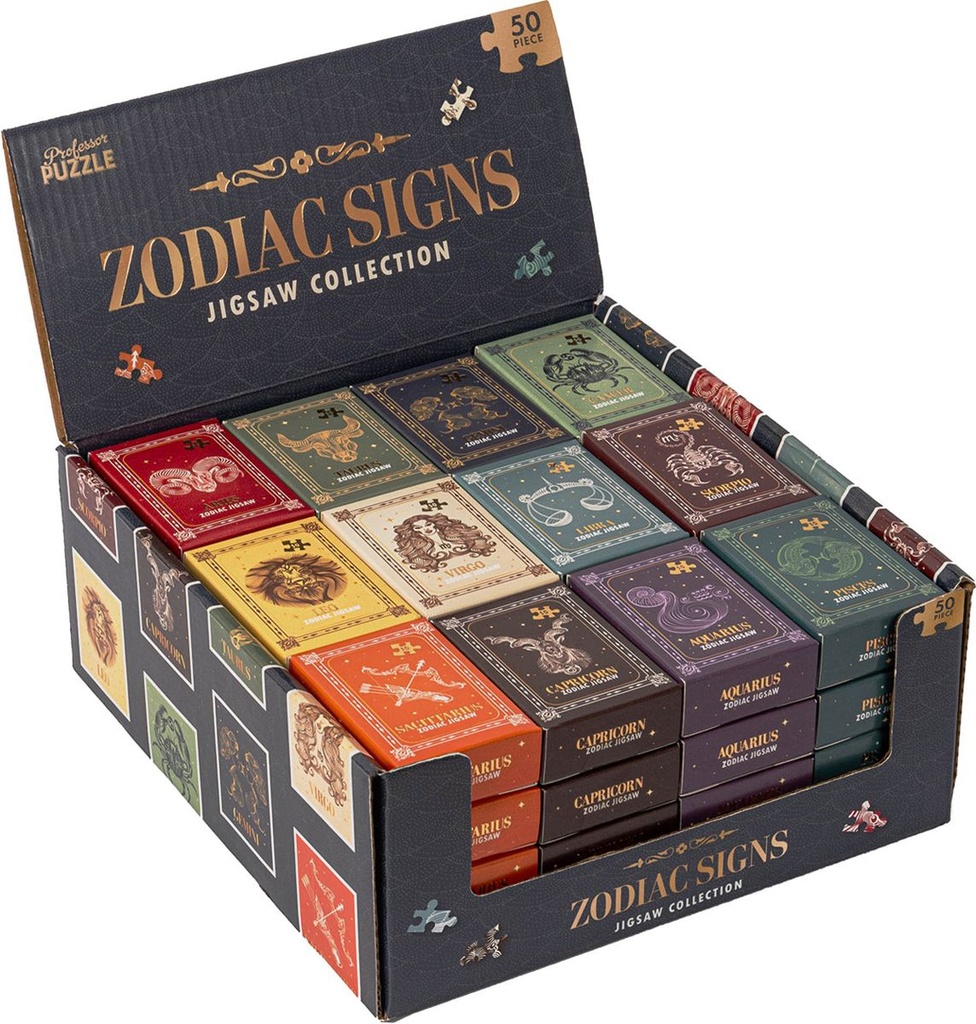 Professor Puzzle - Zodiac Signs 50Pc Jigsaws In Mixed