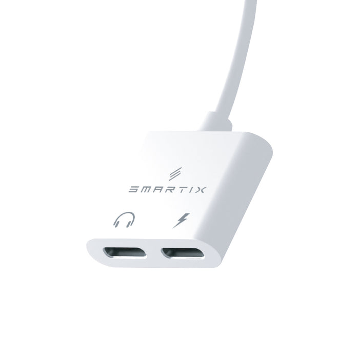 Smartix Premium 2 In 1 USB-C Hub Duolink Pro [ USB-C Audio + Charging ]