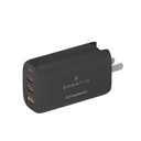 Smartix Premium US/UK/EU Wall Adaptor 65W Gan Black