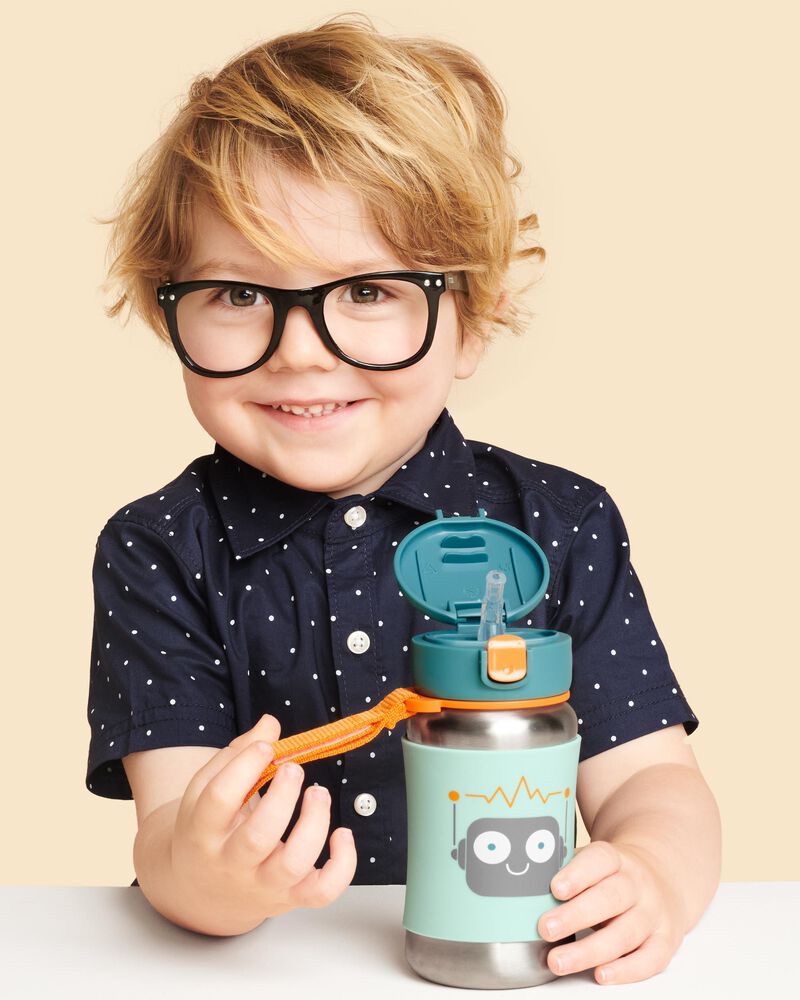 Spark Style SS Straw Bottle Robot