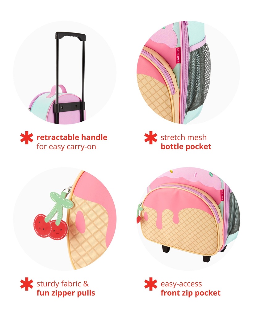 Skip Hop Spark Style Luggage- Ice Cream Ice Cream