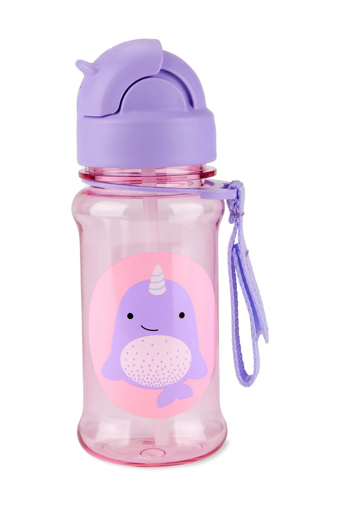 Skip Hop Zoo Tritan Straw Bottle Narwhal