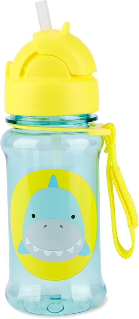 Skip Hop Zoo Tritan Straw Bottle Shark