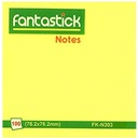 Notes Sticky   100 Sheets Paper 75Gsm 75x75MM Yellow-FK-N303
