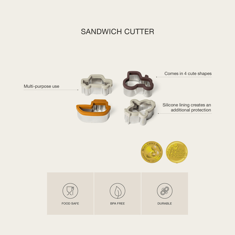 Citron Sandwich Cutters Set Of 4 Ballerina