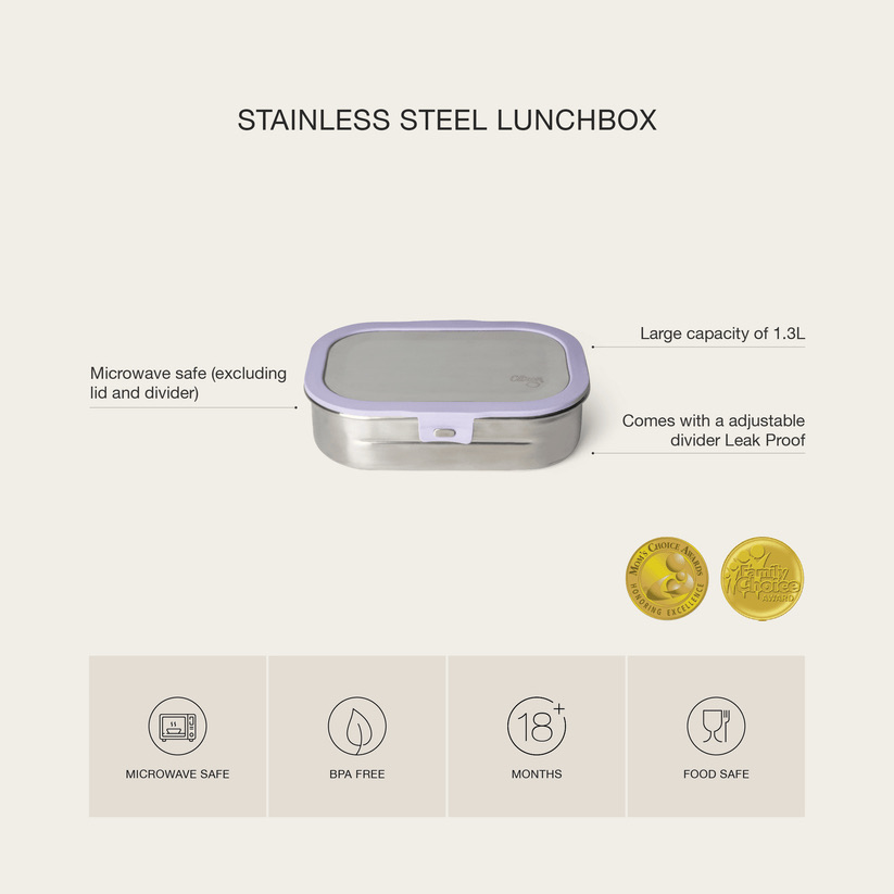 Stainless Steel Lunchbox Purple