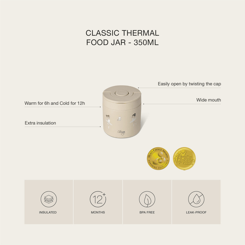 Citron Ss Food Jar 350Ml Ballerina