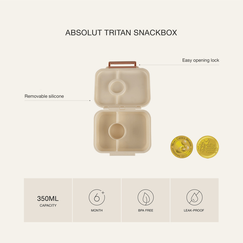 Citron Tritan Snackbox Dino