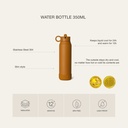 Citron Stainless Steel Water Bottle 350Ml Caramel