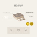 Lunchbox with Fork and Spoon Caramel