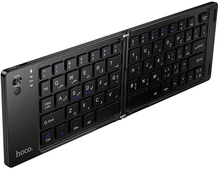 Hoco Dl81 Wireless Bt Folding Keyboard Arabic