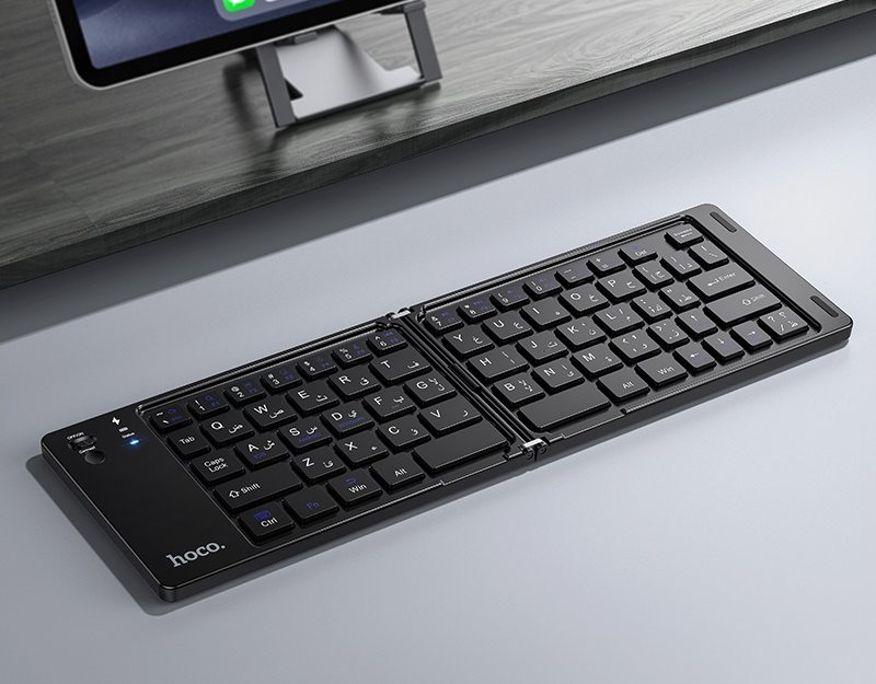 Hoco Dl81 Wireless Bt Folding Keyboard Arabic