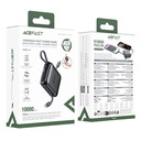 Acefast M23-10000 22.5W Power Bank Built-In Dual Cables