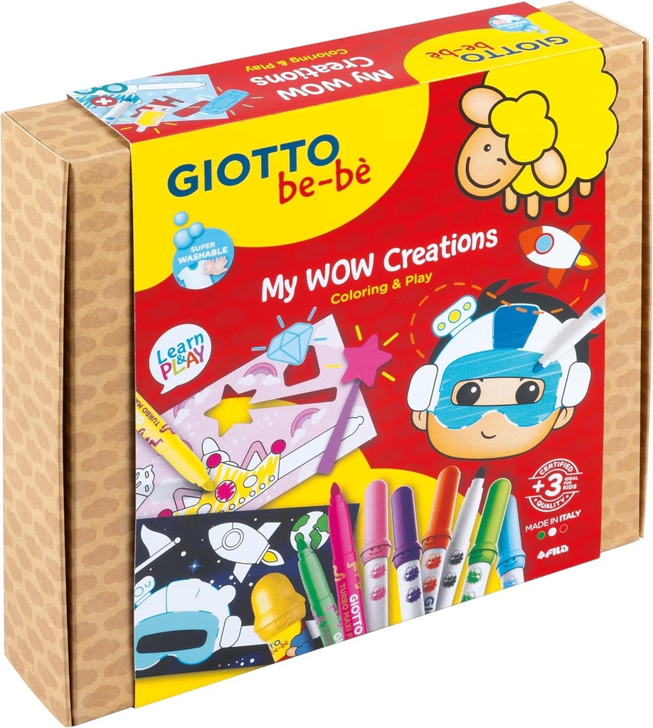 Coloring Activity Set, My Bebe Wow Creations, Giotto Be-Bè