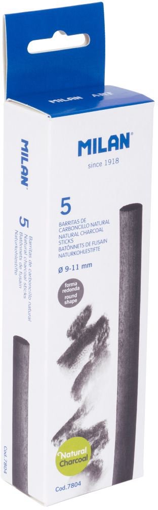 Box 5 Sticks Of Natural Charcoal Ø9-11Mm