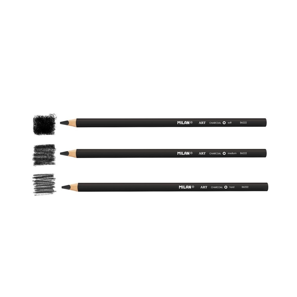 Blister Carton 3 Charcoals Pencils