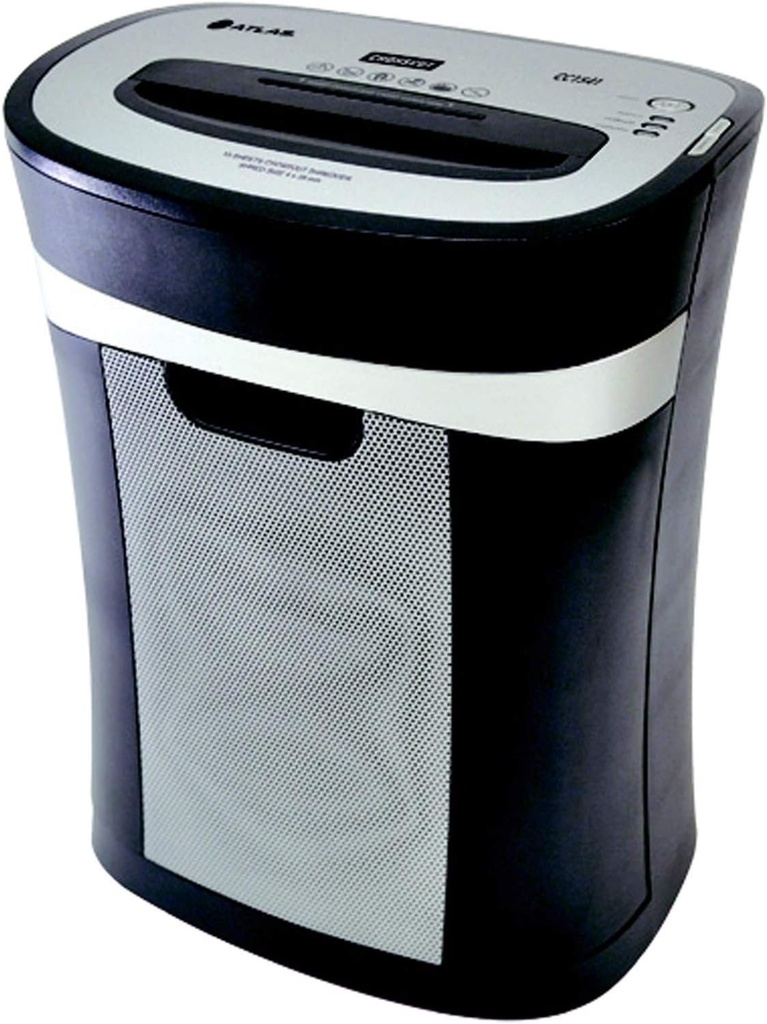 Shredder A4 Heavy Duty Cross Cut Shred Size 4 mm X 39 mm  15 Sheet CD/Card/Paper Black