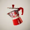 D&G Moka Espresso Maker 6 Cups Red