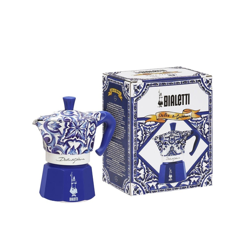 D&G Moka Espresso Maker 3 Cups Blue