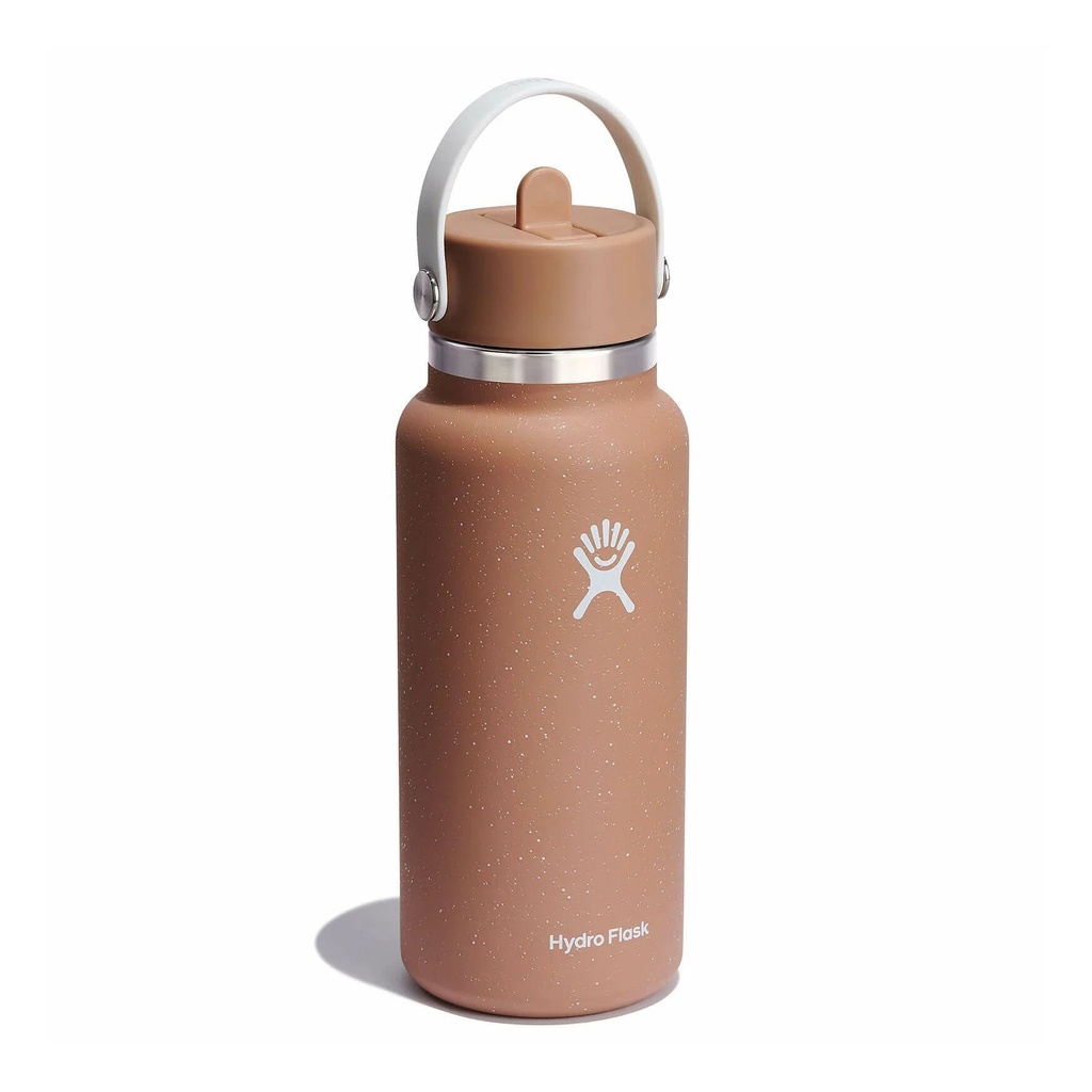 Vacuum Bottle 950Ml Sandy Wm W/Straw