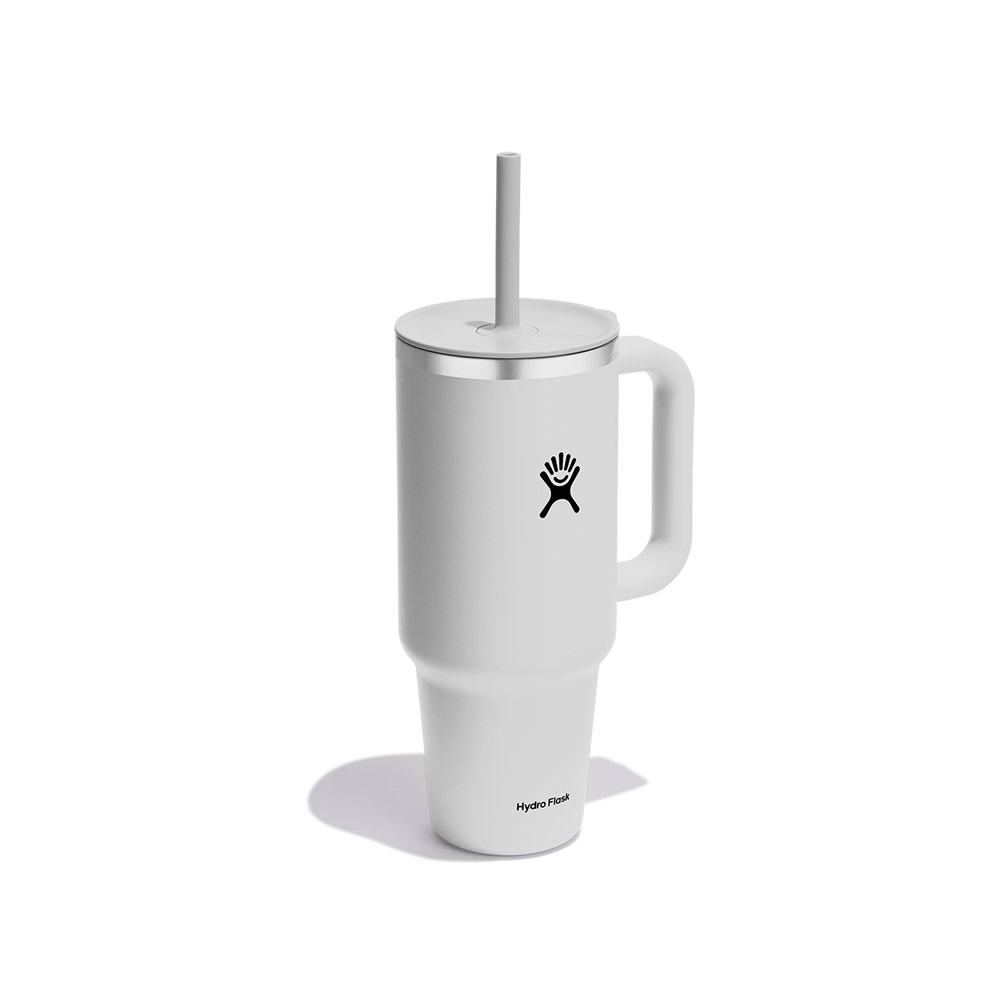 Travel Tumbler 1.2L White W/Straw