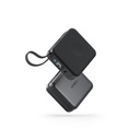 Energea Magpac Mini Plus 10000Mah Magsafe Compatible Power Bank With Built-In C Cables & Display - Black