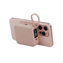 Energea Magpac Mini Plus 10000Mah Magsafe Compatible Power Bank With Built-In C Cables & Display - Pink