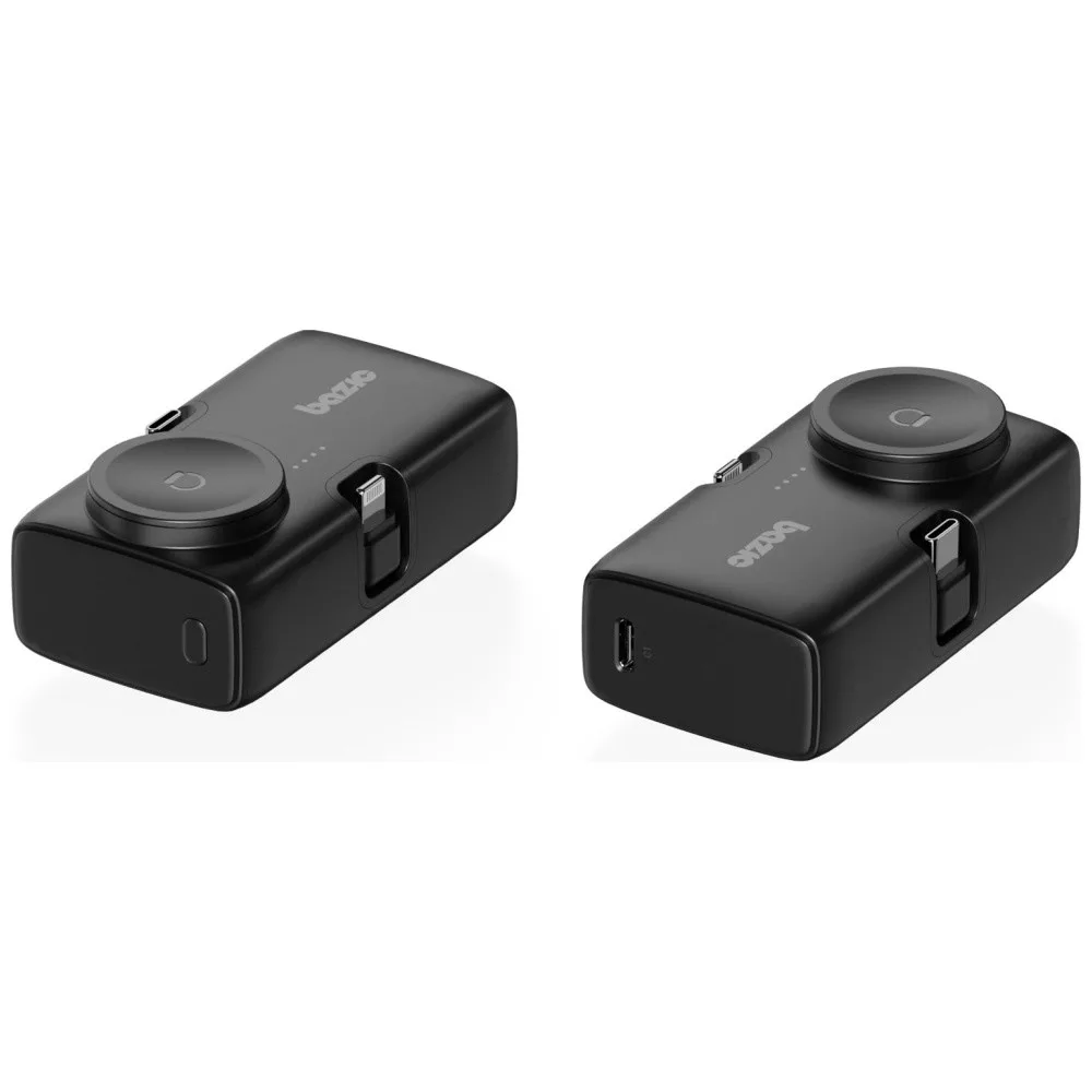 Bazic Gopower Koda, 3In1 5000Mah Foldable Usb-C / Lightning Pin Powerbank With Apple Watch Charger - Truffle