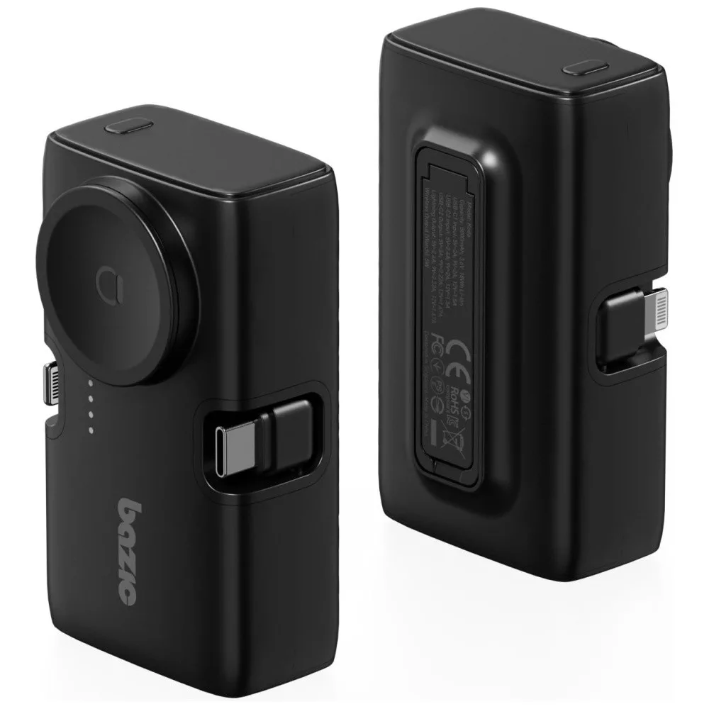 Bazic Gopower Koda, 3In1 5000Mah Foldable Usb-C / Lightning Pin Powerbank With Apple Watch Charger - Truffle