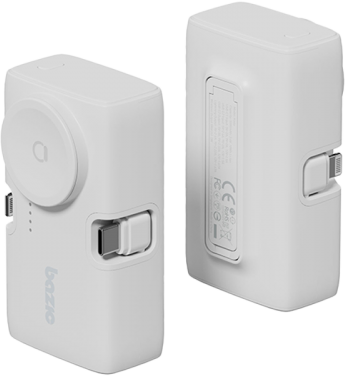 Bazic Gopower Koda, 3In1 5000Mah Foldable Usb-C / Lightning Pin Powerbank With Apple Watch Charger - Vanilla