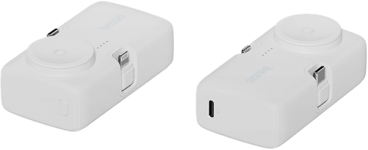 Bazic Gopower Koda, 3In1 5000Mah Foldable Usb-C / Lightning Pin Powerbank With Apple Watch Charger - Vanilla