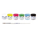 Box 6 Poster Colour Jars 40Ml Assorted